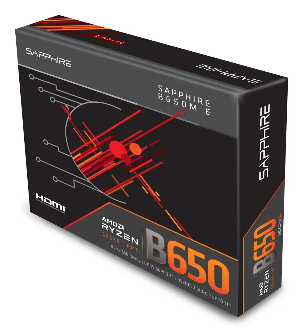 Sapphire B650M-E AMD B650 Socket AM5 micro ATX