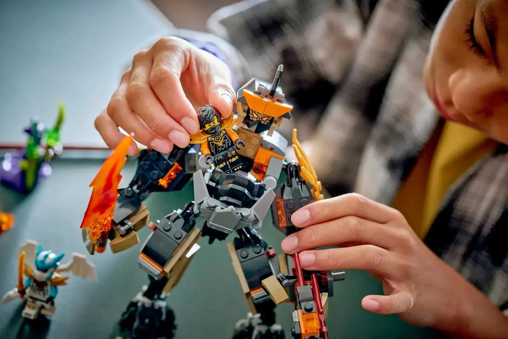 LEGO NINJAGO 71854 Cole's Mission Mech and Dragon Zane