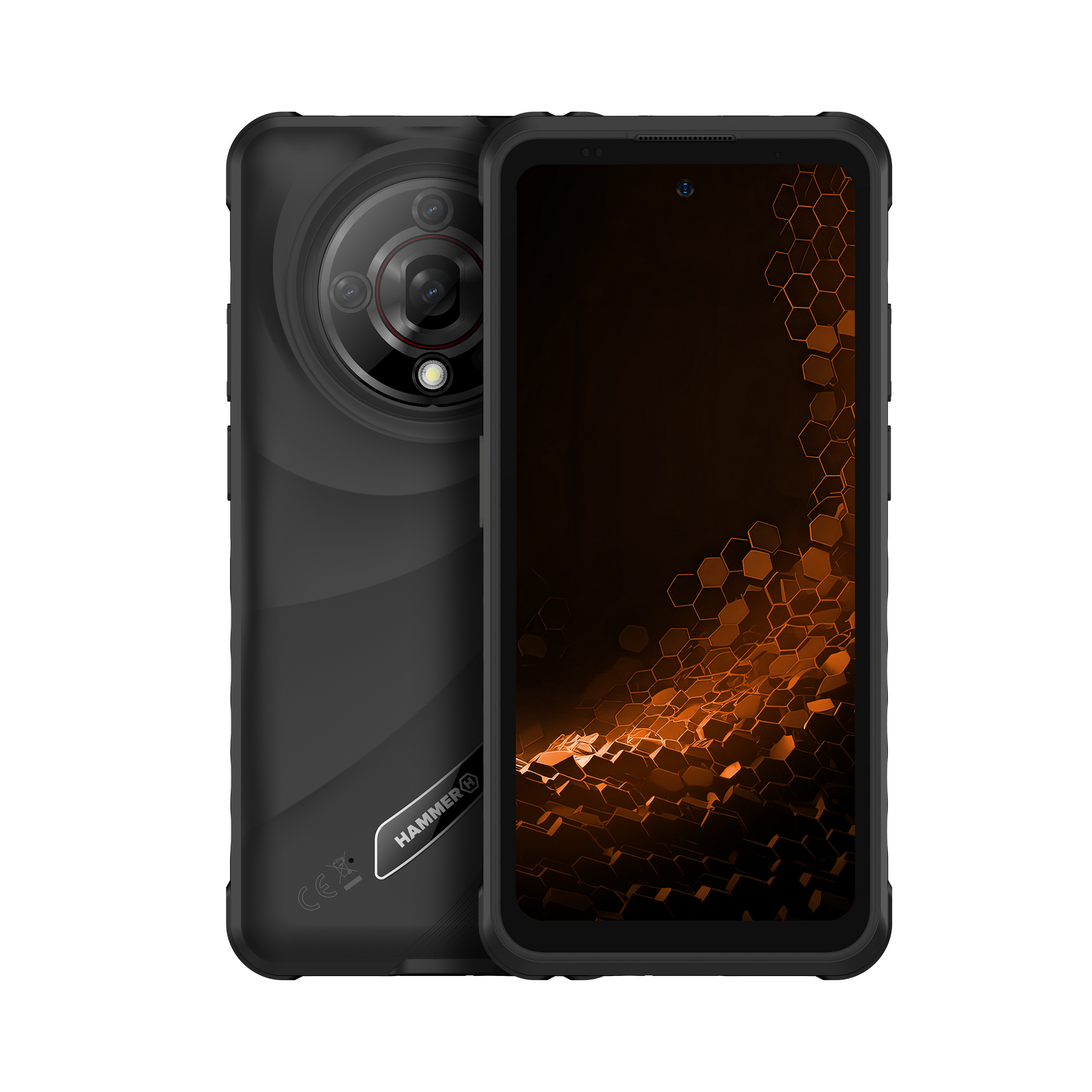 Hammer | Iron 6 | Black | 6.56 " | IPS | 1612 x 720 pixels | Mediatek | Dimensity 6300 | Internal RAM 6 GB | 128 GB | microSD | Dual SIM | 4G | 5G | Main camera resolution 64 MP | Android | 15 | 6050 mAh