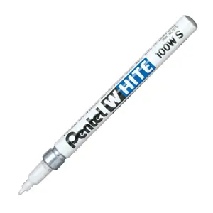 Permanentinis žymeklis PENTEL WHITE, baltos spalvos