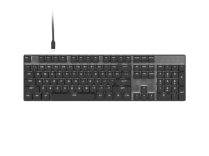 Natec Amberjack | Keyboard | Wired | US | Linear | White backlight, Hot-swappable switches, Anti-gh…
