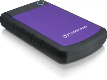 TRANSCEND 4TB StoreJet 25H3 USB 3.0 2.5 guminis korpusas su apsauga nuo smūgių Violetinė