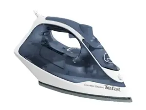 Tefal Express Steam FV2837, Dry & Steam iron, Cerilium soleplate, 1.9 m, 165 g/min, Blue, Grey, White, 35 g/min