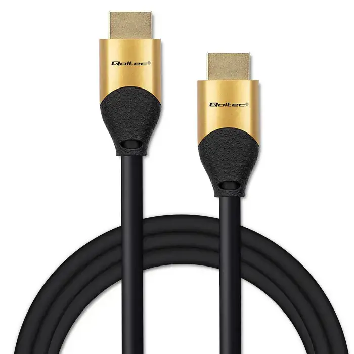 "Qoltec" HDMI v2.1 kabelis itin didelės spartos 8K | 60 Hz | 28AWG | GOLD | 3 m