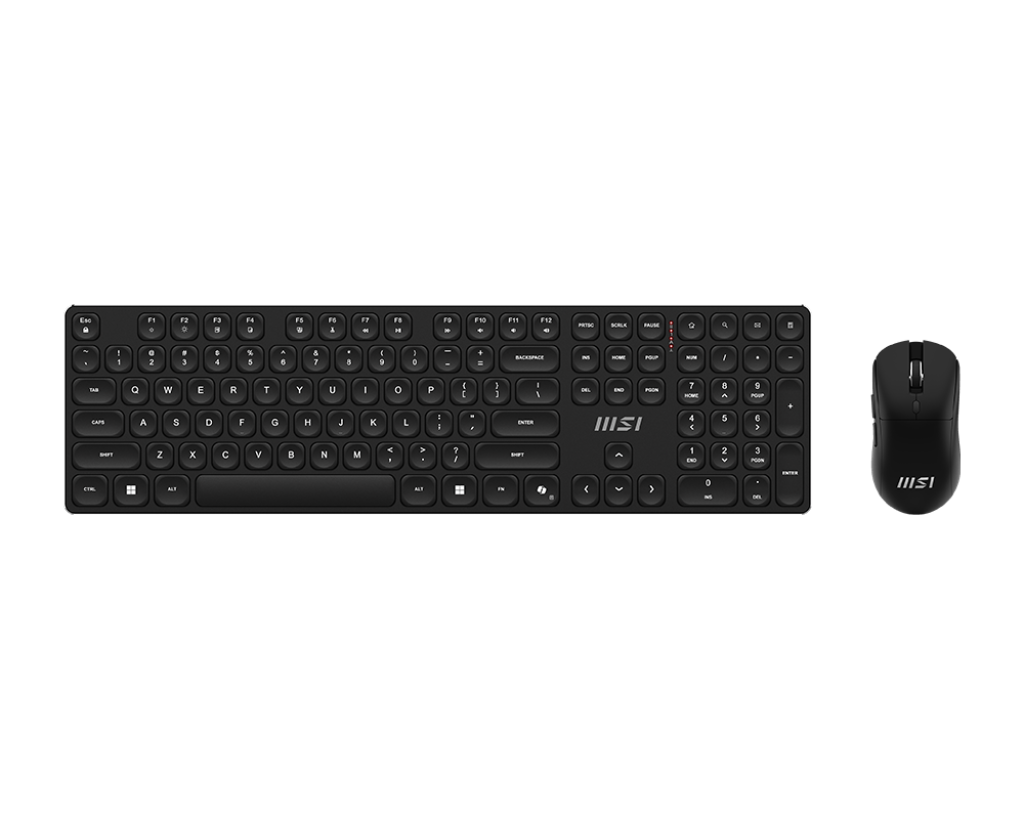 MSI FORGE K210 WIRELESS COMBO | Keyboard and Mouse Set | Wireless | Mouse included | US | Black | Scissor