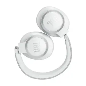 JBL belaidės ausinės "Live 770NC", baltos spalvos