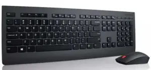 Lenovo 4X30H56824, pilno dydžio (100%), belaidis, RF belaidis, QWERTY, juodas, pelė pridedama