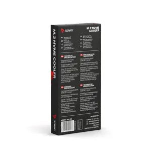 SAVIO aušinimas M.2 NVME 2280 diskams, AK-60, juodas