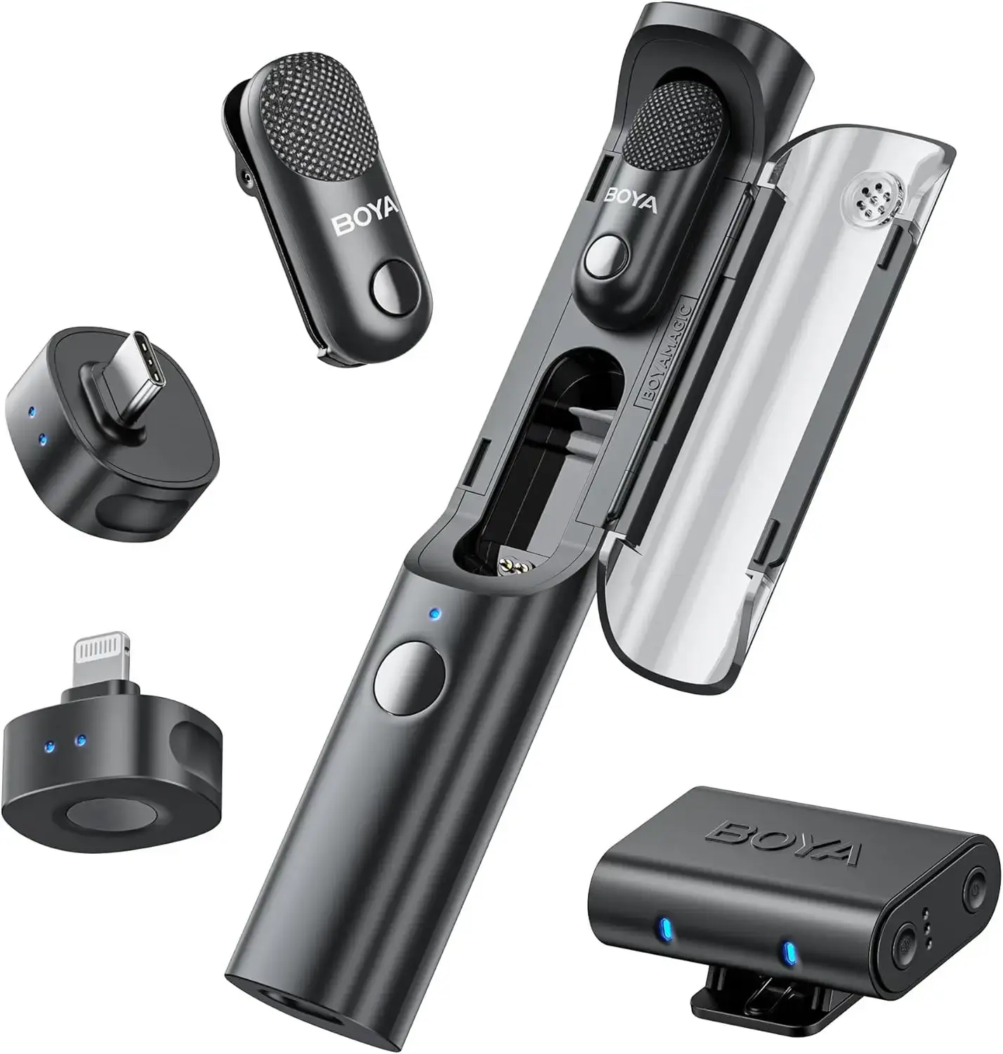 Boya wireless microphone Magic-02 USB-C/Lightning/3.5mm