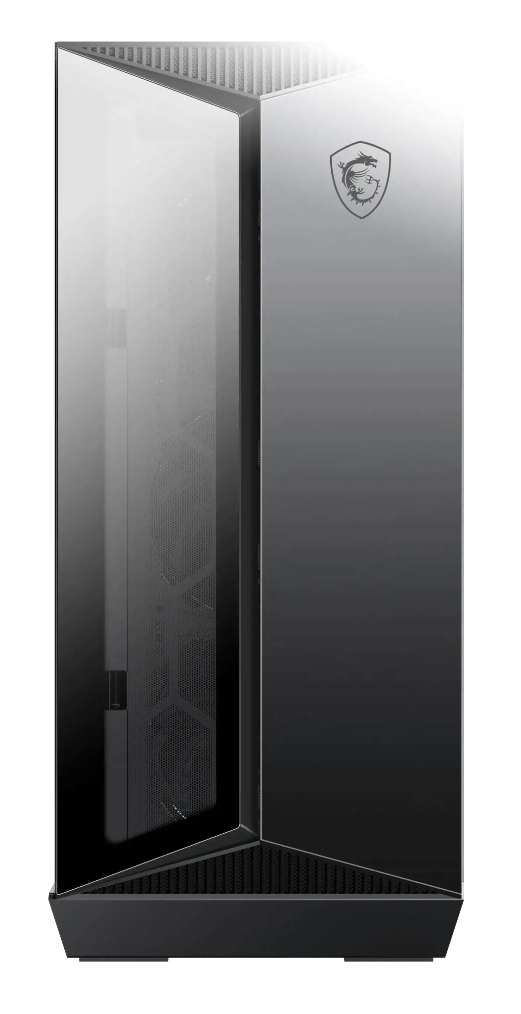 MSI MPG GUNGNIR 110R Vidutinio bokšto žaidimų kompiuterio korpusas, juodas, USB 3.2 Gen2 C tipo, 4x 120 mm ARGB ventiliatorius, "Mystic Light Sync", 1-6 ARGB valdymo plokštė, 2x grūdinto stiklo plokštės, ATX, mATX, mini-ITX, Midi Tower, kompiuteris, juodas, ATX, micro ATX, mini-ITX, metalas, plastikas, SPCC, grūdintas stiklas, žaidimų