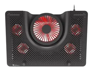 NATEC NHG-1411 "Genesis" nešiojamųjų kompiuterių aušinimo padas OXID 15,6-17,3, 5 ventiliatoriai, LED lemputė, USB