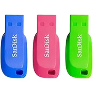 Pendrive SanDisk SDCZ50C-016G-B46T Blue Pink Green 16 GB (3 vnt.)