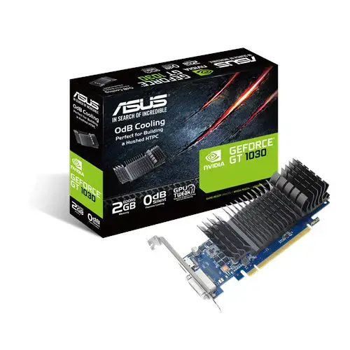 Vaizdo plokštė ASUS GeForce GT 1030 2 GB, GDDR5, 64 bitai, 90YV0AT0-M0NA00