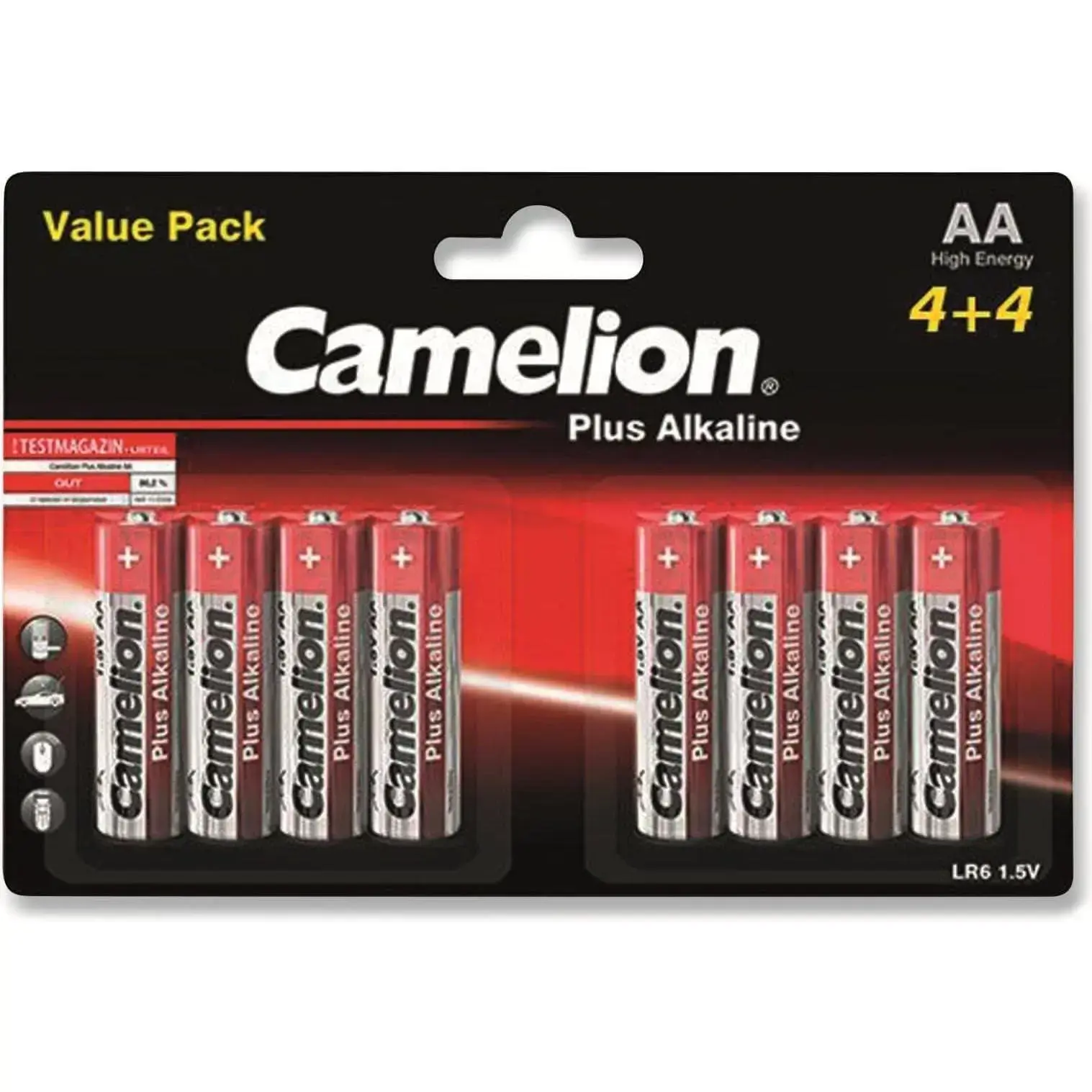 Camelion AA/LR6, Plus Alkaline, 8 vnt.