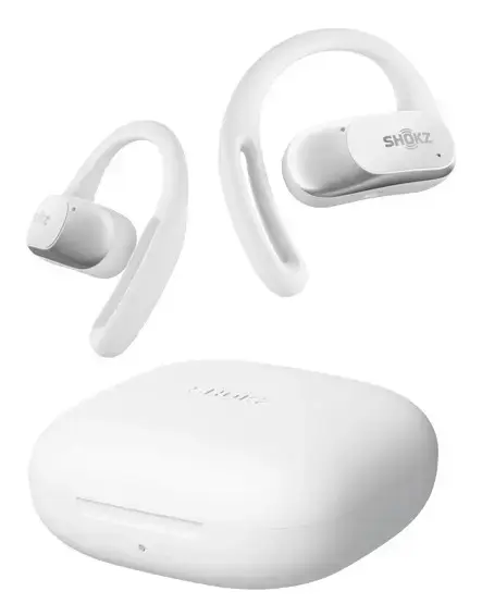 SHOKZ OpenFit Air, weiss, Wireless, Calls/Music/Sport/Everyday, 50 - 16000 Hz, Headset, White