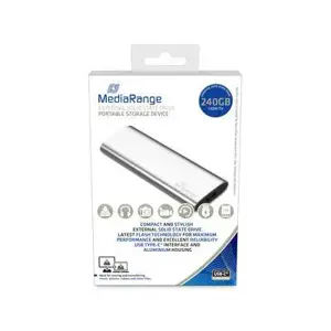 External SSD MEDIARANGE Read speed 450 MB/s Write speed 420 MB/s Form factor M.2 NVMe Yes  240 GB M…