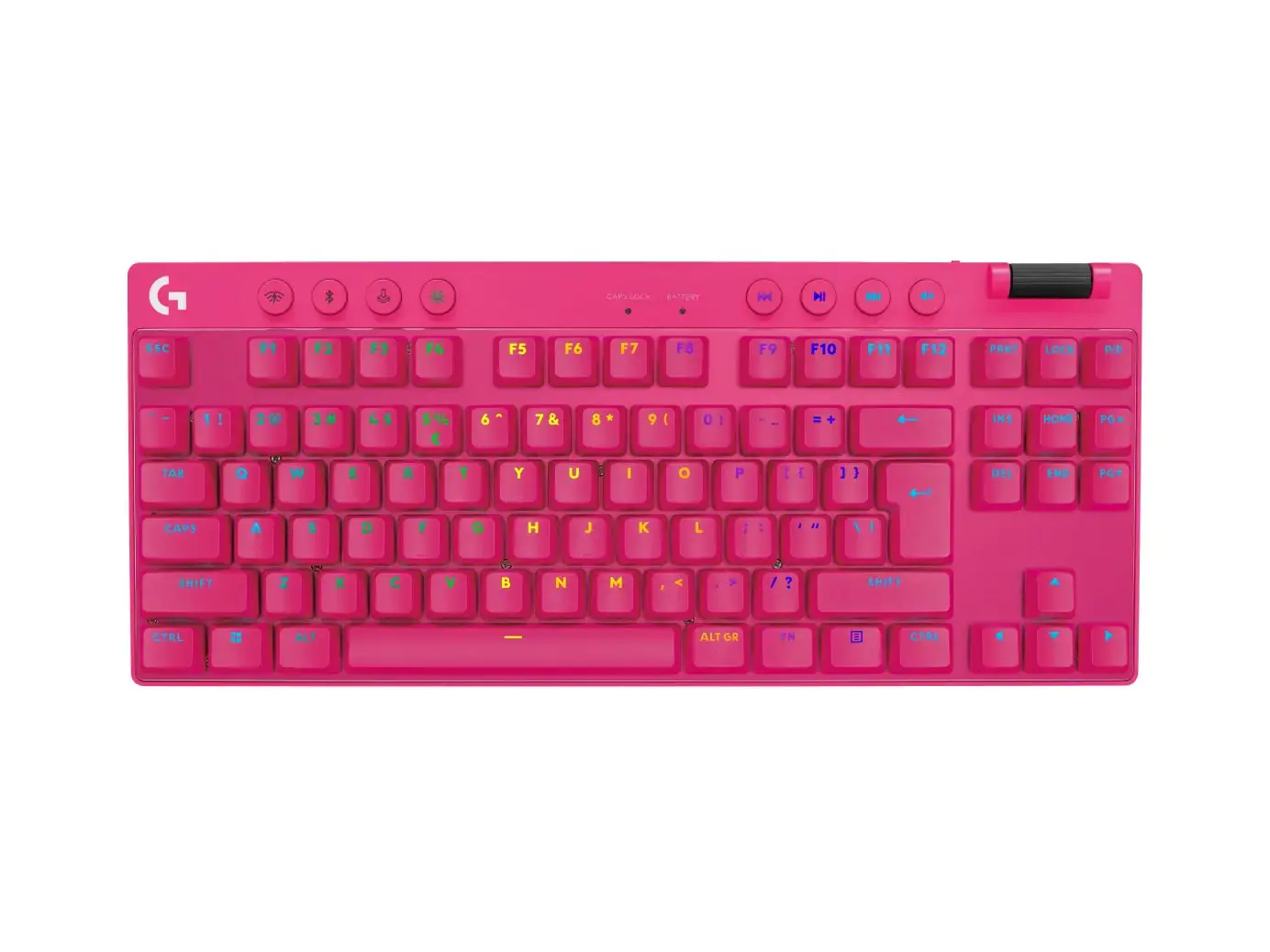 LOGITECH G PRO X TKL LIGHTSPEED Mechanical Gaming Keyboard - MAGENTA - US INT'l - TACTILE