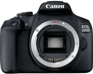 "Canon EOS 2000D BK BODY EU26, 24,1 MP, 6000 x 4000 taškų, CMOS, "Full HD", juoda