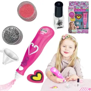 WOOPIE ART&FUN nagų dažymo rinkinys su blizgučiais vaikams