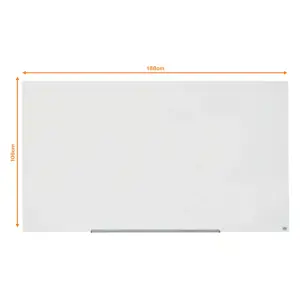 Stiklinė magnetinė lenta NOBO Impression Pro, plačiaekranė 85, 188x106cm, baltos sp.