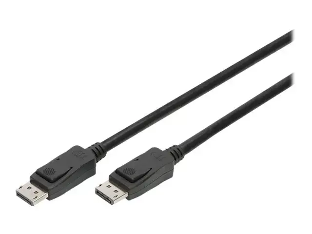 ASSMANN DisplayPort jungiamasis kabelis DP M/M 3 m su užraktu UHD 8K Vers. 1.3/1.4 bl