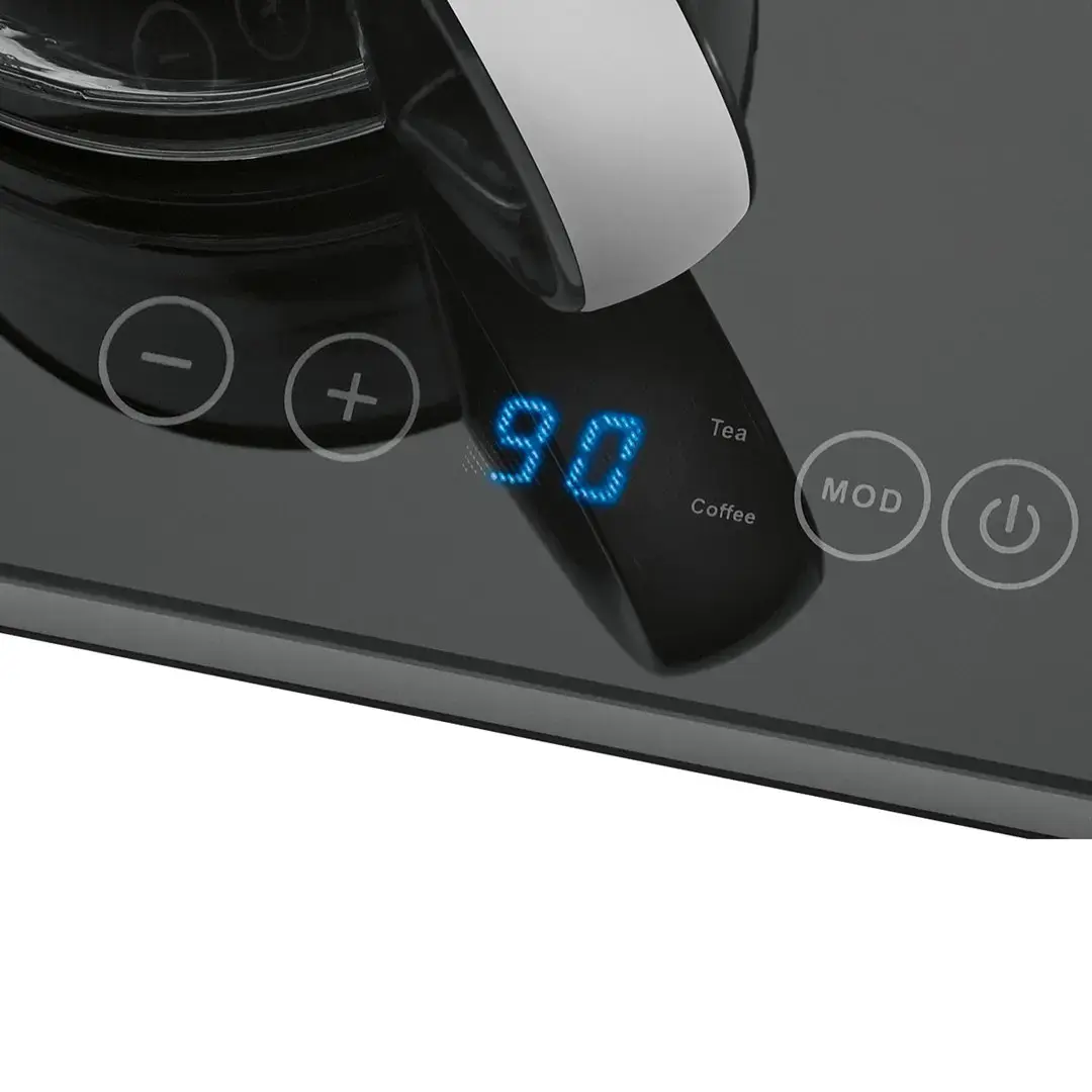 "ProfiCook PC-TKS 1056" elektrinis virdulys 1,7 l, juodas, nerūdijantis plienas, skaidrus