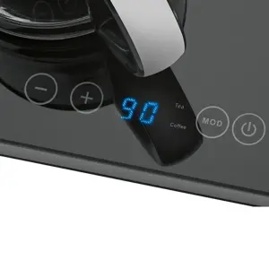 "ProfiCook PC-TKS 1056" elektrinis virdulys 1,7 l, juodas, nerūdijantis plienas, skaidrus