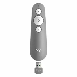 "Logitech R500", "Bluetooth/RF", USB, 20 m, pilka