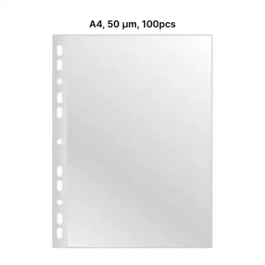 AD Class Įmautės dokumentams A4 skaidrios 50 mikr., pakuotėje 100vnt (A4CC50-100)