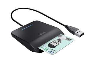 "Trust Primo", CardBus+USB 2.0, 1 m, juoda, 46 g