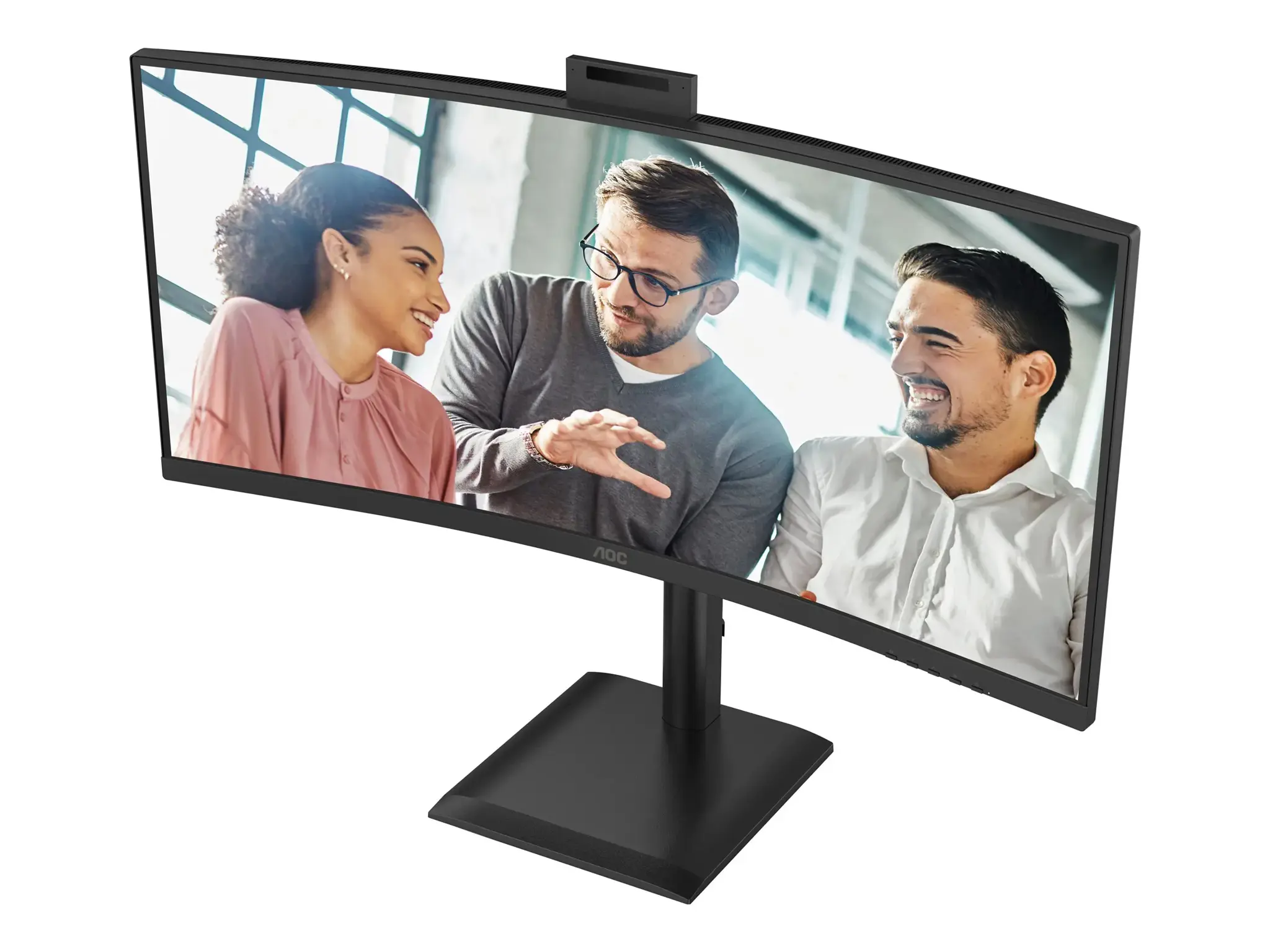 AOC CU34E4CW | 34 " | VA | UWQHD | 120 Hz | 4 ms | 3440 x 1440 pixels | 350 cd/m² | HDMI ports quantity 2 | Black