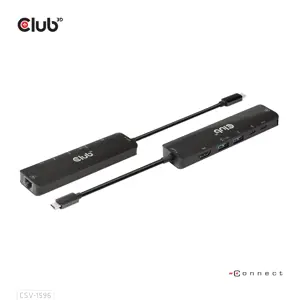 CLUB3D USB Gen1 Type-C, 6-in-1 Hub with HDMI 8K30Hz, 2xUSB Type-A, RJ45 and 2xUSB Type-C, Data and PD charging 100 watt, USB 3.2 Gen 1 (3.1 Gen 1) Type-C, HDMI, RJ-45, USB 3.2 Gen 1 (3.1 Gen 1) Type-A, USB 3.2 Gen 1 (3.1 Gen 1) Type-C, 5000 Mbit/s, 120 Hz, 7680 x 4320 pixels, Black