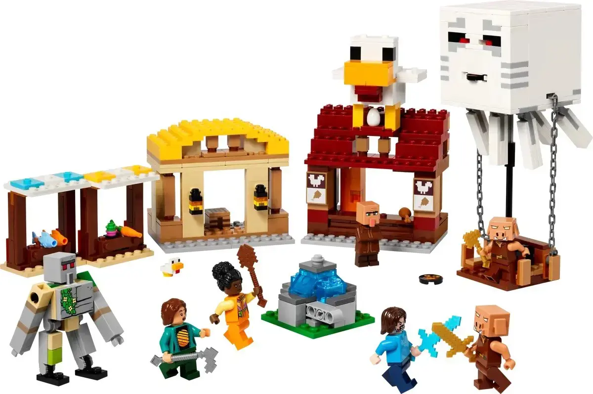 LEGO MINECRAFT 21273 The Ghast Balloon Village Attack