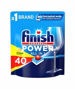 FINISH POWER ALL-IN-1 LEMON - indaplovės tabletės x 40