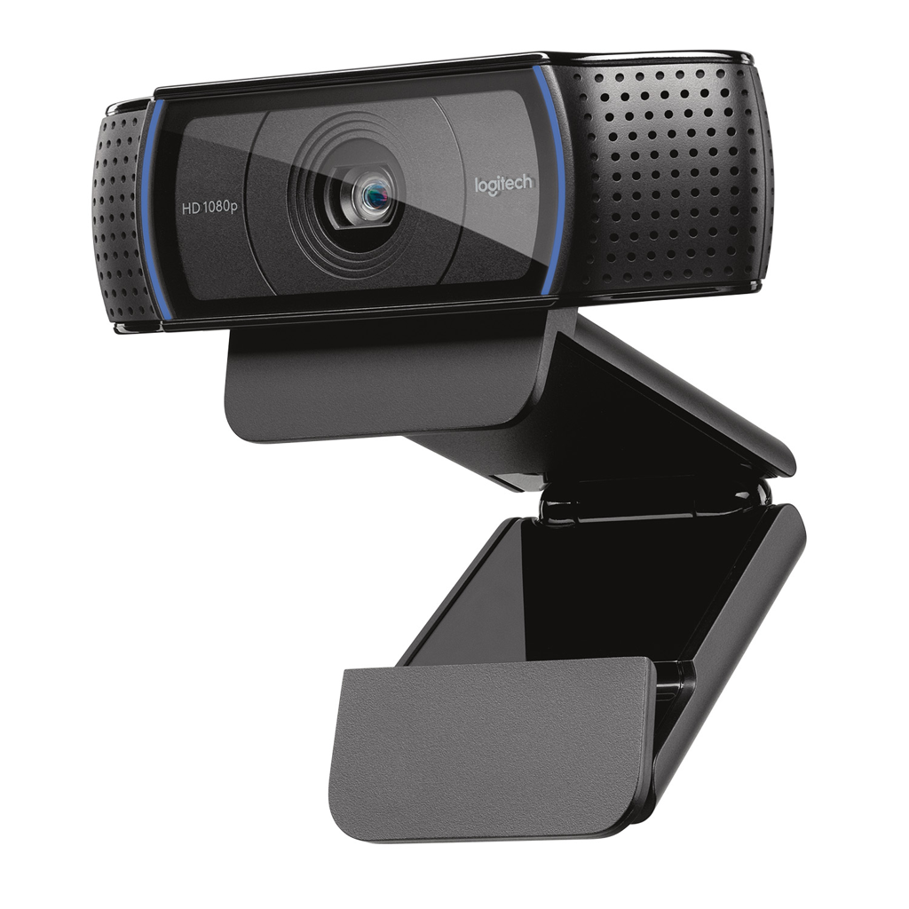 Logitech HD Pro Webcam C920, 3 MP, 1920 x 1080 pixels, 720p,1080p, H.264, USB 2.0, Black