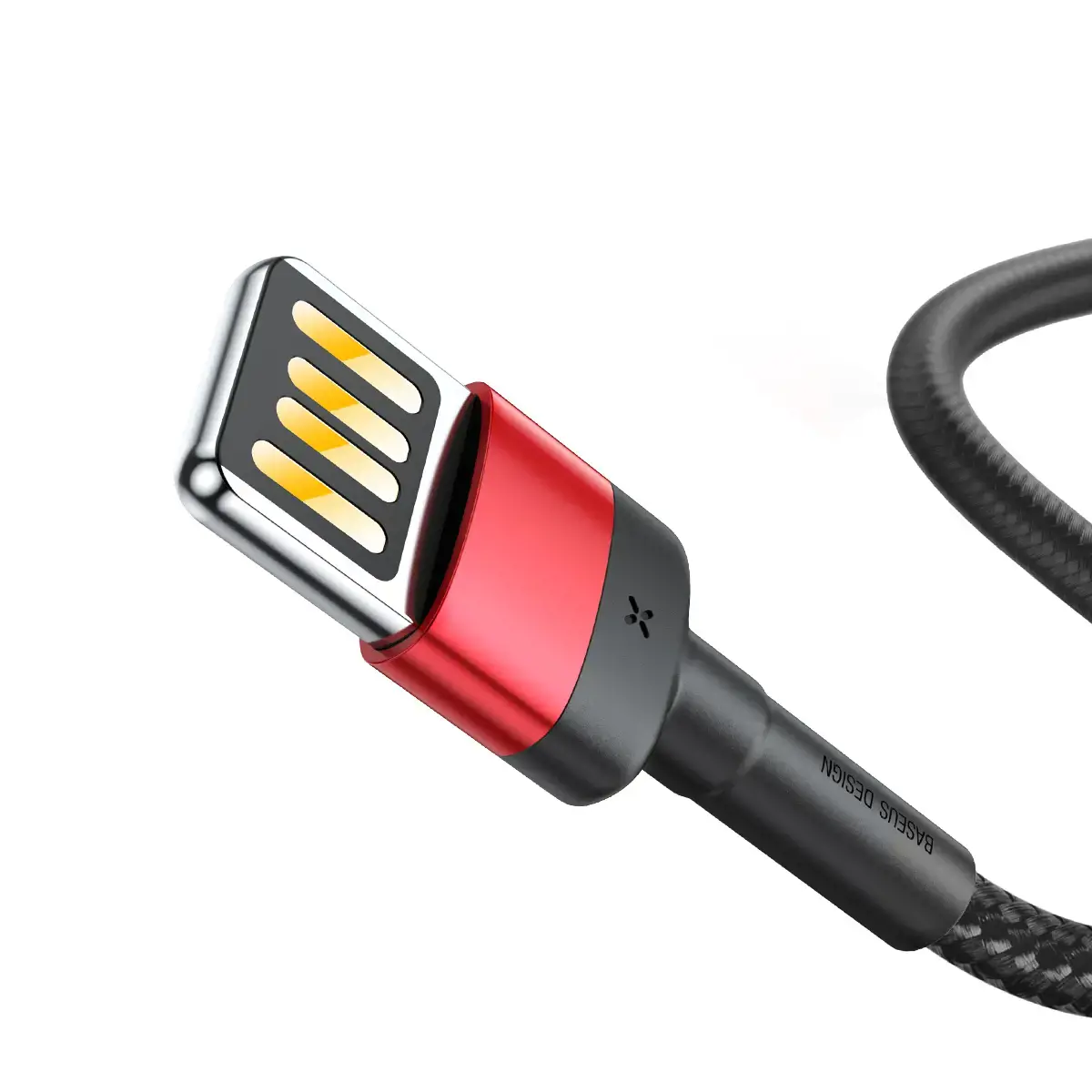"Baseus Cafule PD2.0" 100 W greitasis įkrovimas USB C tipo kabeliui (20 V 5 A) 2 m raudona+juoda
