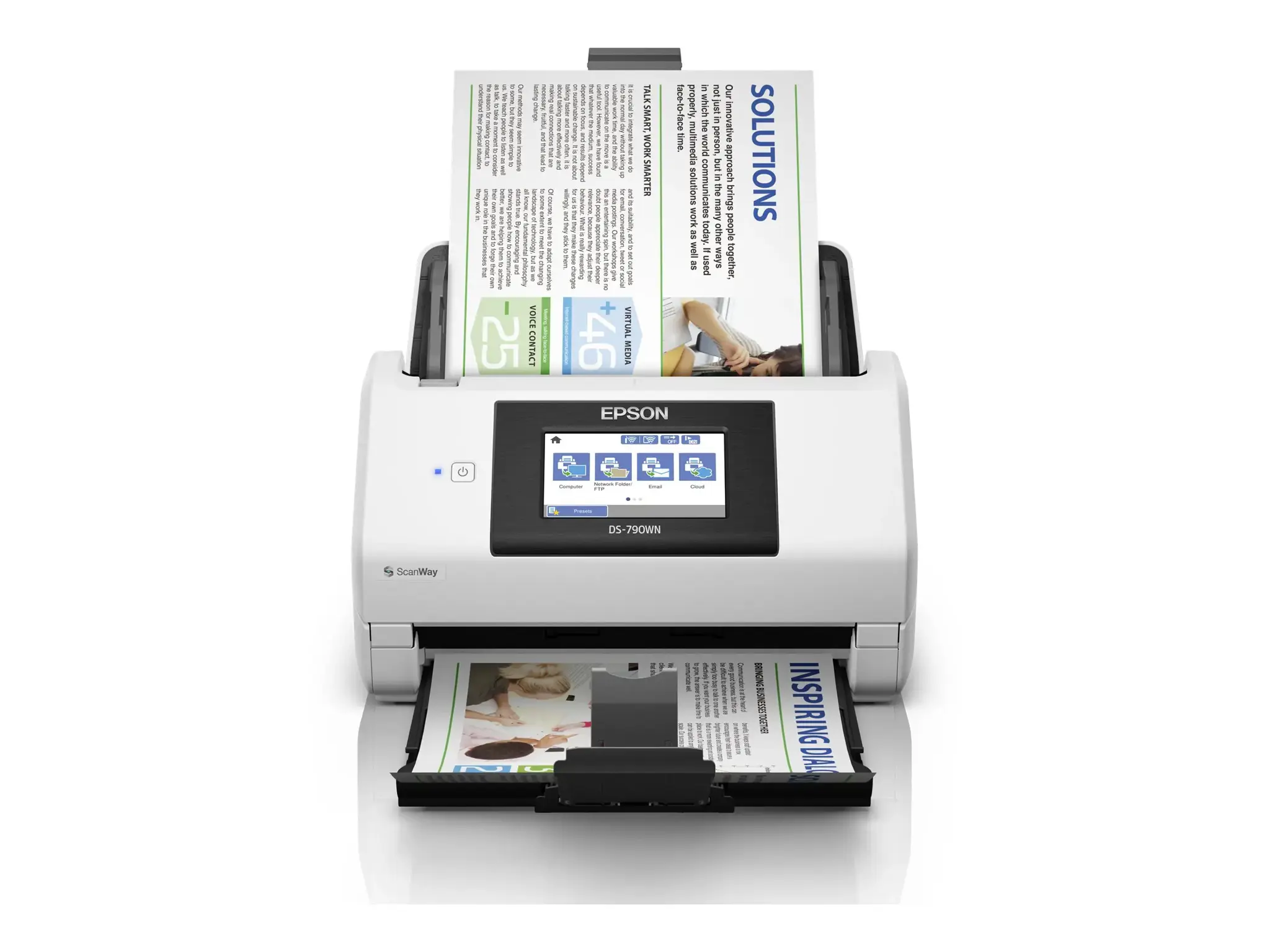 "Epson WorkForce DS-790WN", 215,9 x 6096 mm, 600 x 600 DPI, 30 bitų, 24 bitų, 10 bitų, 8 bitų