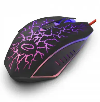 ESPERANZA EGM211R - 5901299925560 MX211 LIGHTINING LAIDINĖ 6D ŽAIDIMŲ OPTINĖ PELĖ USB MX211-RED