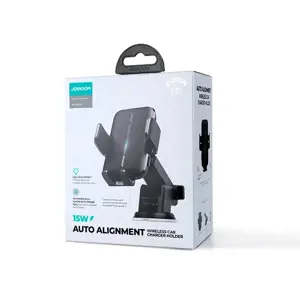 Joyroom car holder with wireless charger 15W for cockpit dashboard black (JR-ZS245)