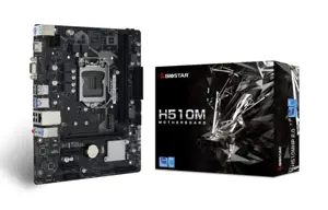 Pagrindinė plokštė BIOSTAR Intel H510 LGA1200 MicroATX Atmintis DDR4 Atminties lizdai 2 2xPCI-Expre…