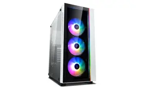"DeepCool Matrexx 55 V3 ADD-RGB WH 3F", "Midi Tower", Kompiuteris, Juoda, Balta, ATX, EATX, micro A…
