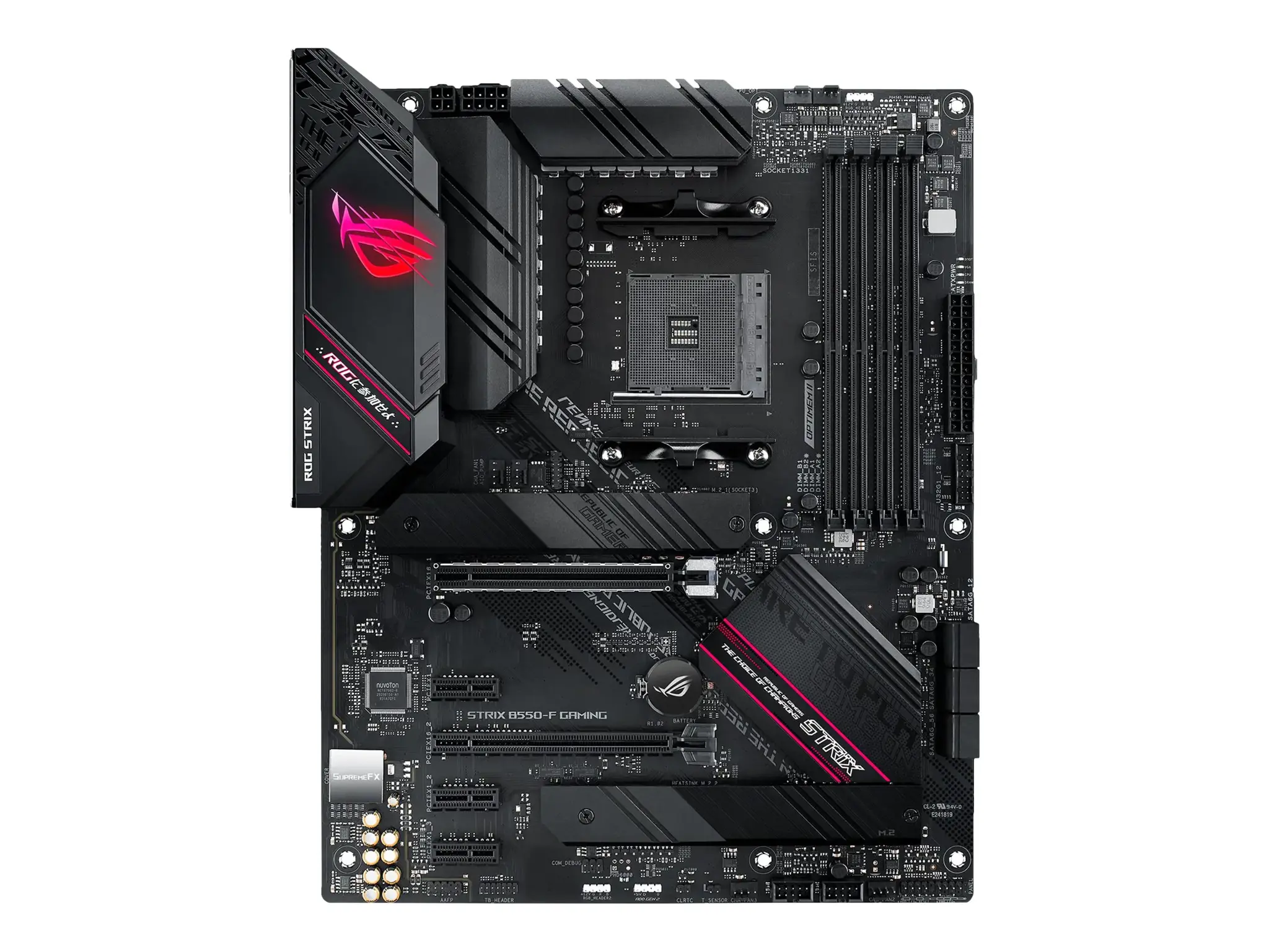 ASUS ROG STRIX B550-F GAMING, AMD, "Socket AM4", 3 kartos "AMD Ryzen™ 3", 3 kartos "AMD Ryzen 5", 3 kartos "AMD Ryzen™ 7", 3 kartos..., DDR4-SDRAM, 128 GB, DIMM