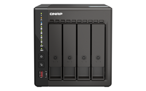 QNAP TS-453E, NAS, bokštas, "Intel® Celeron®", J6412, juodas