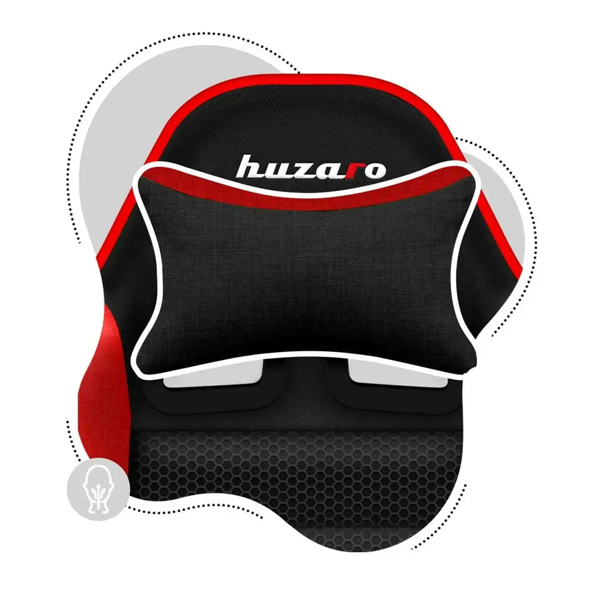 Žaidimų kėdė vaikams "Huzaro HZ-Ranger 6.0 Red Mesh", juodai raudona