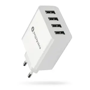 PHONE CHARGER 4X USB 5A WHITE