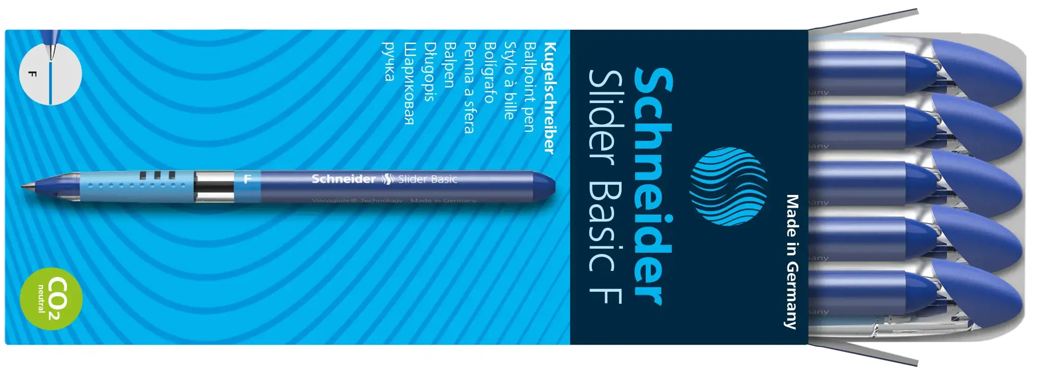 Rašiklis SCHNEIDER SLIDER F 0,3 mm.
