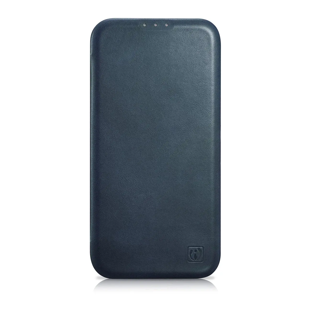 "iCarer CE Oil Wax Premium Leather Folio Case" odinis dėklas "iPhone 14 Pro", magnetinis "MagSafe", mėlynas (AKI14220706-BU)
