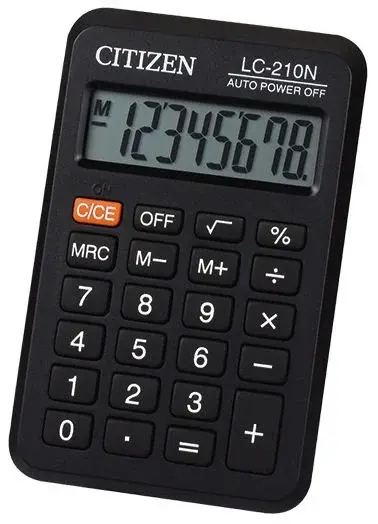 Skaičiuotuvas kišeninis CITIZEN LC-210NR