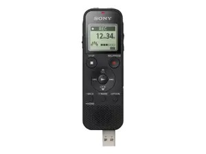 "Sony ICD-PX470", 159 h, linijinė impulsinė kodinė moduliacija (LPCM), LPCM, MP3, WMA, 50 - 20000 Hz, 48 - 192 Kbit/s, 4096 MB