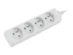 LANBERG PS0-04E-0150-W Lanberg 1,5 m baltos spalvos 4X 230 V žibinto išplėstinis PL. KABELIS IŠ VISIŠKAI VARINIO